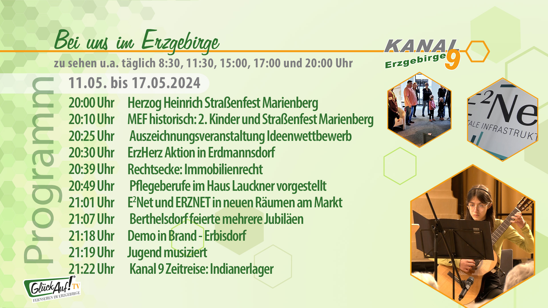 Bei uns im Erzgebirge für die Woche vom 11.05. bis 17.05.2024 Bei uns im Erzgebirge für die Woche vom 11.05. bis 17.05.2024