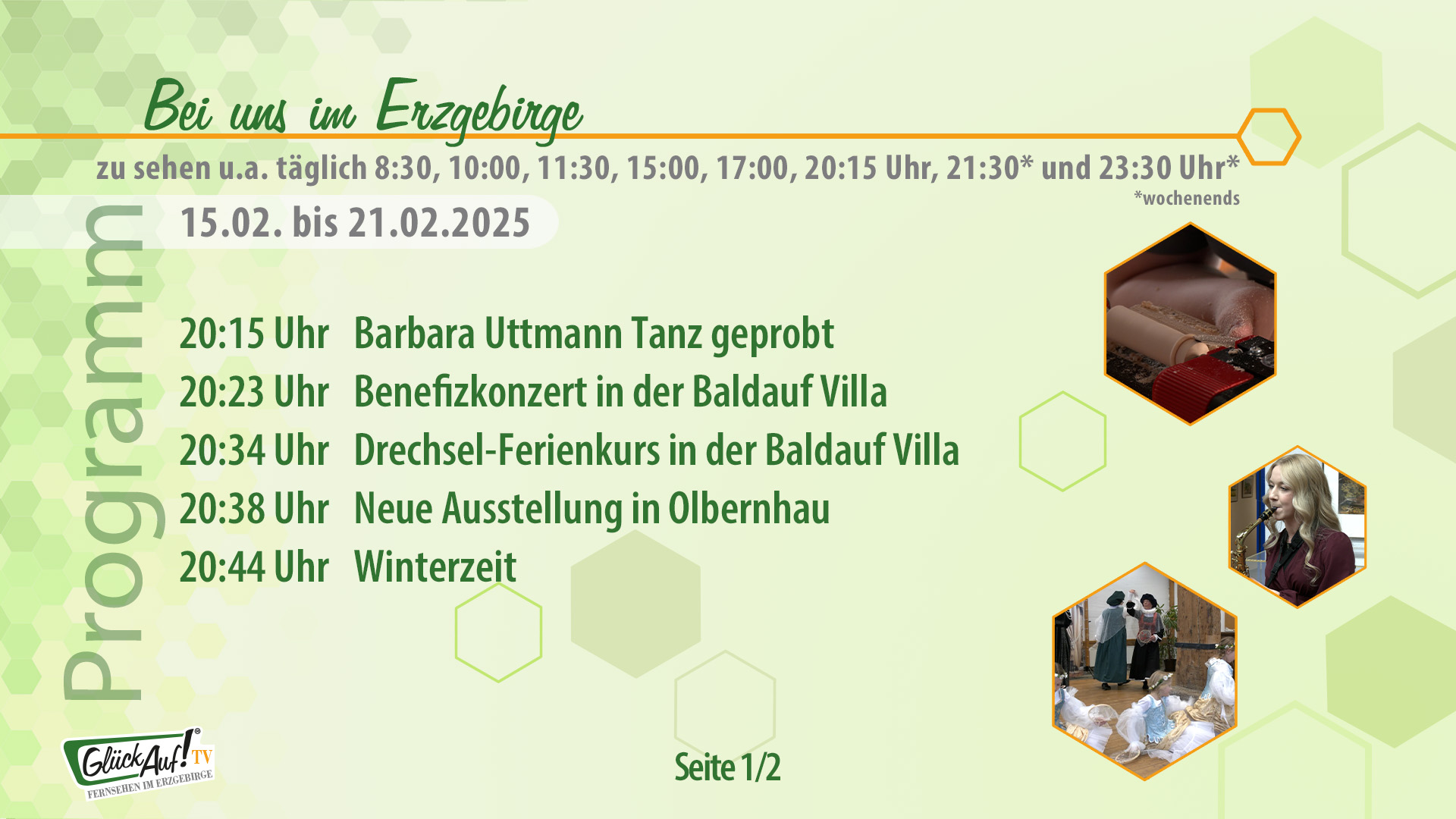 Bei uns im Erzgebirge für die Woche vom 22.02. bis 28.02.2025 Bei uns im Erzgebirge für die Woche vom 22.02. bis 28.02.2025