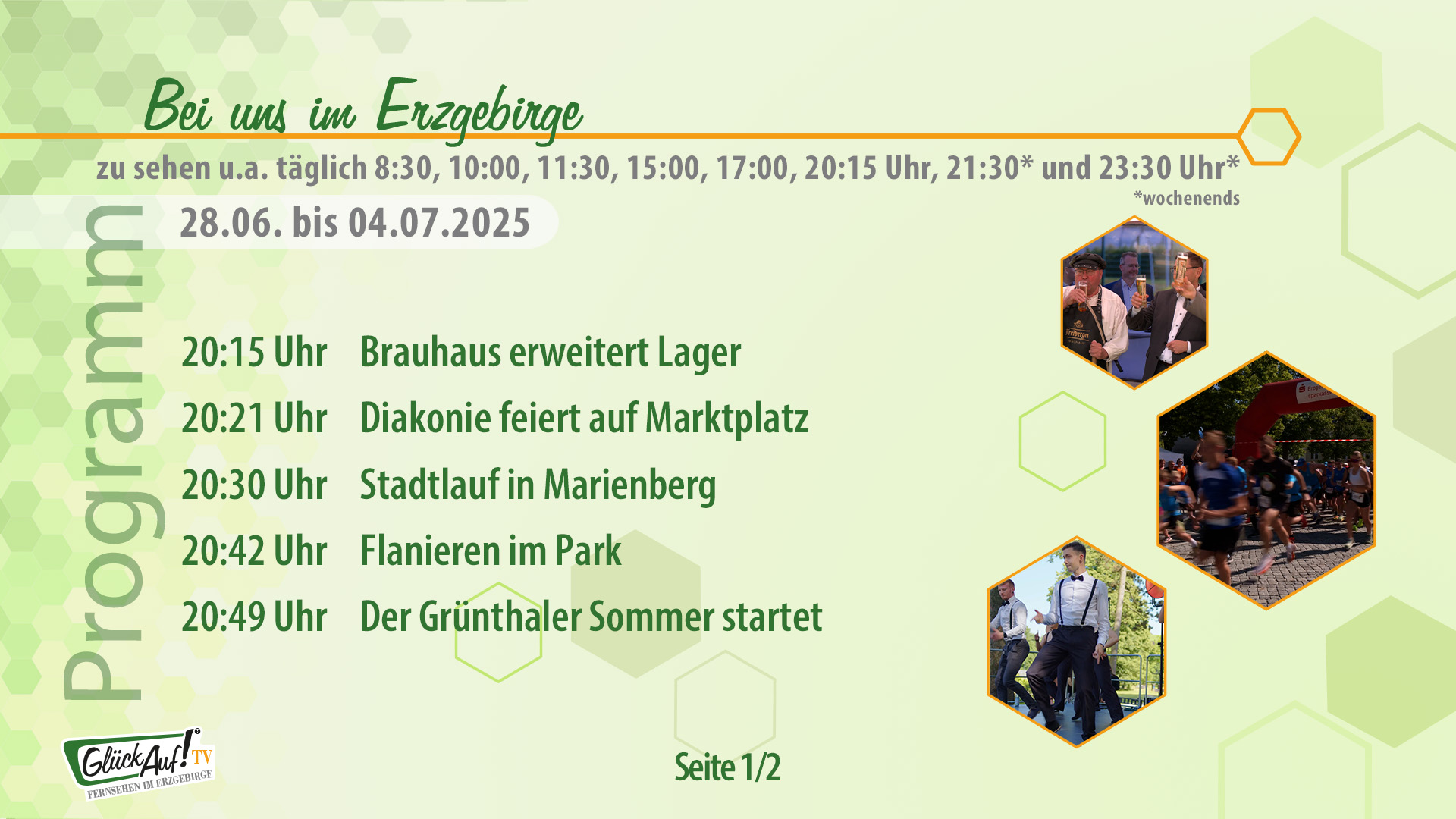 Bei uns im Erzgebirge für die Woche vom 28.06. bis 05.07.2025 Bei uns im Erzgebirge für die Woche vom 28.06. bis 05.07.2025